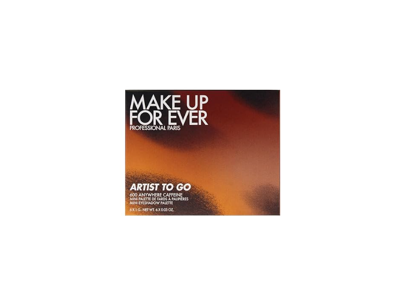 Make Up Forever Mini Eyeshadow Palette, 600 Anywhere Caffeine, 0.03 fl oz