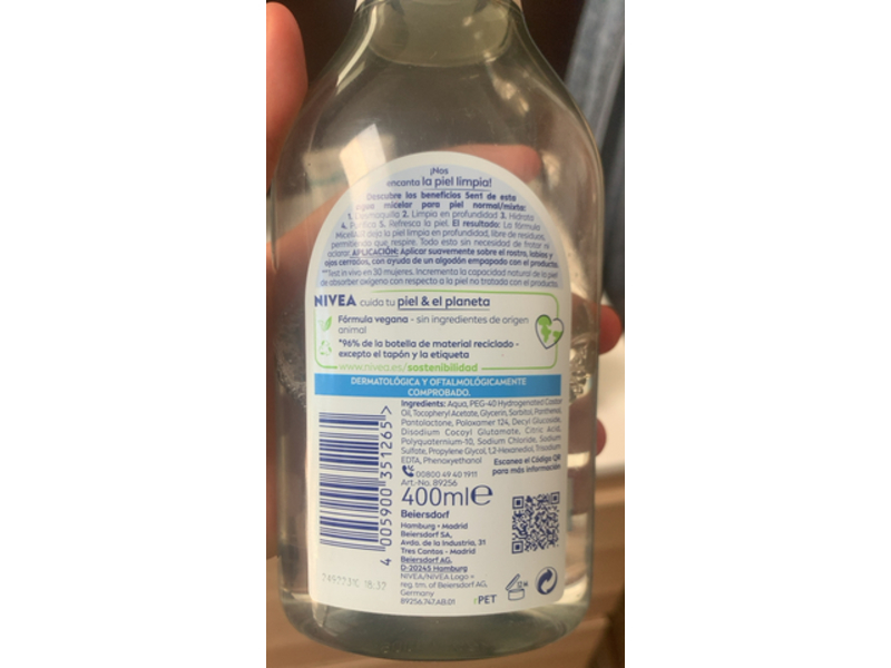 Nivea 5-In-1 Micellar Water, 400 mL