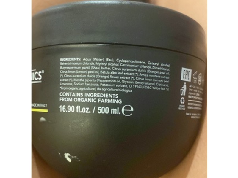 My Organics Hair Thickening Mask, Orange & Lemon, 16.90 fl oz/500 mL