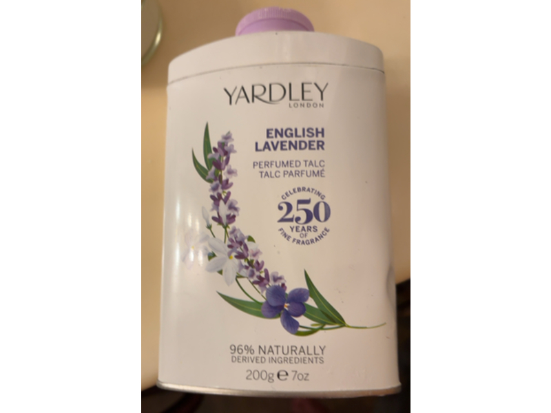 Yardley Perfumed Talc, English Lavender, 7 oz/200 g