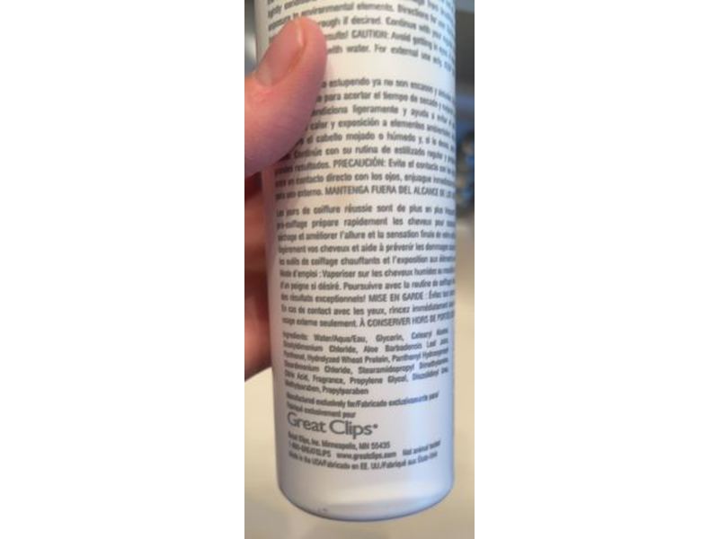 Great Clips Solutions Quick-Dry Pre-Styler, 8 fl oz/237 mL