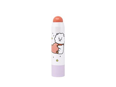 The Crème Shop Lip + Cheek Chic Stick Tinted Essence Stick, Hyaluronic Acid & Vitamin E, Peach, 0.28 fl oz/8 g