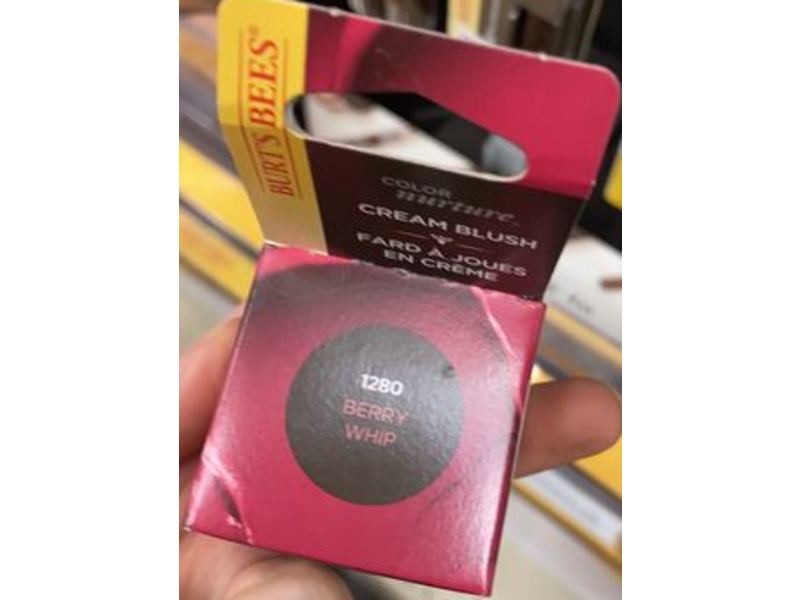 Burt's Bees Color Nurture Cream Blush, Berry Whip, 0.25 Oz/7.08 g