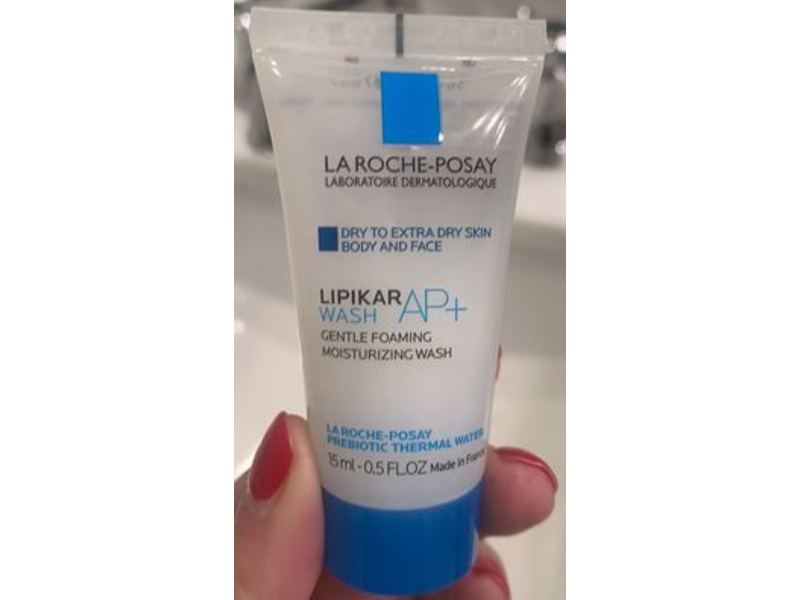 La Roche-Posay Lipikar Gentle Foaming Wash, AP+, 0.5 fl oz/15 mL