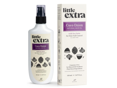 Little Extra Coco Onion Natural Hair Oil, 5.07 fl oz/150 mL