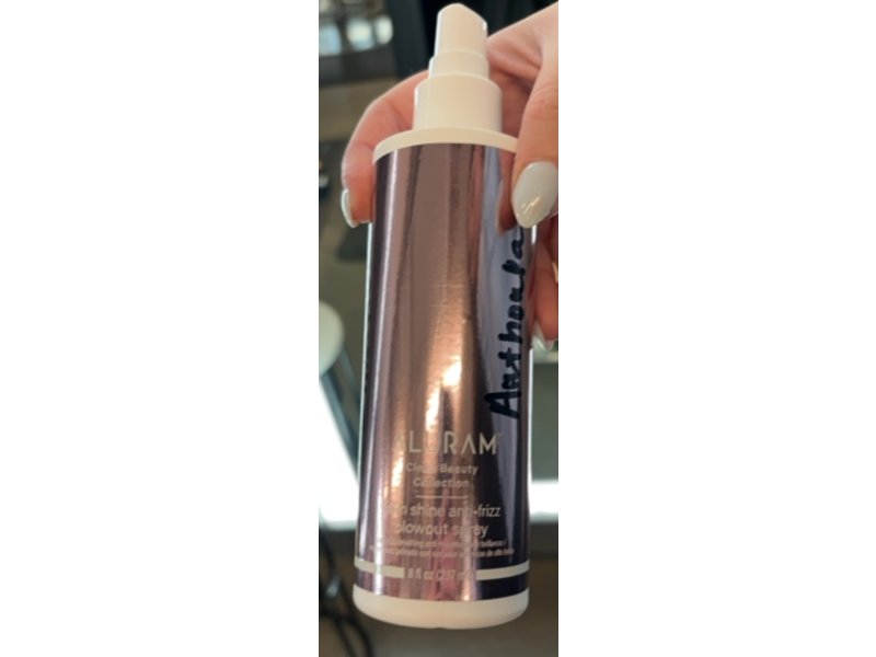 Aluram Clean Beauty High Shine Anti-Frizz Blowout Spray, 8 fl oz/237 mL