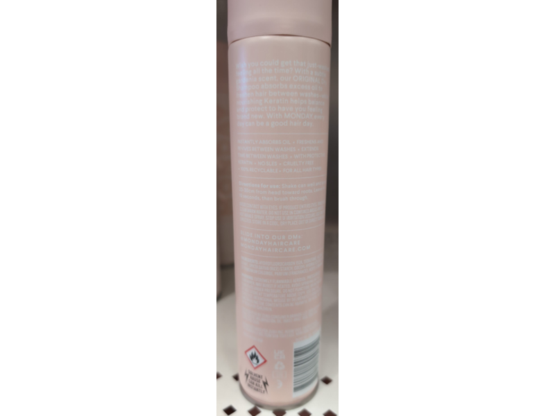 Monday Haircare Original Dry Shampoo, 6.7 oz/200 mL