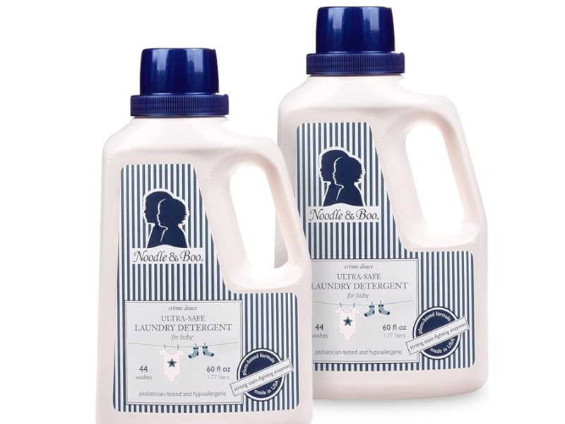 Noodle & Boo Ultra-Safe Laundry Detergent, Fragrance Free, 44 Loads, 60 fl oz/1.77 L