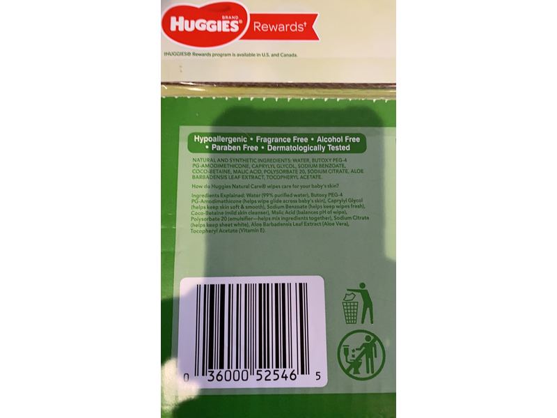 Huggies Natural Care Sensitive Wipes, Fragrance Free, 1088 Ct