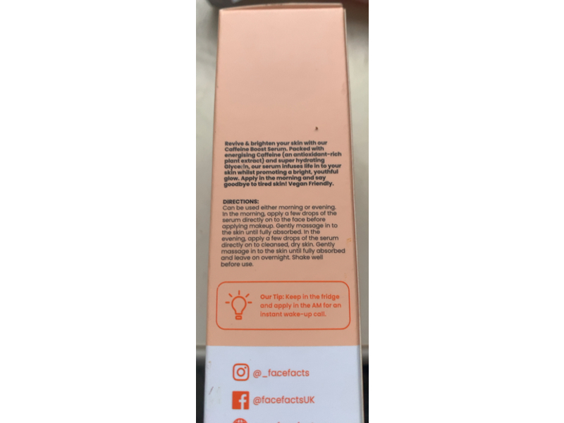 Face Facts Revive & Brighten Caffeine Serum, 1.01 fl oz/30 mL