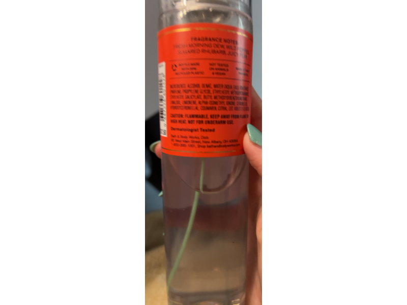 Bath & Body Works Fine Fragrance Mist, Poppy, 8 fl oz/236 mL