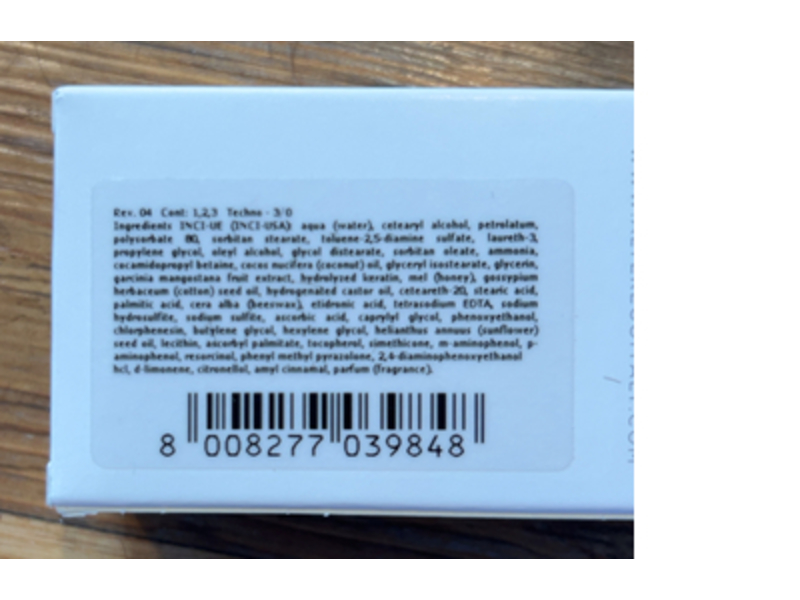 Alter Ego Techno Fruit Permanent Hair Coloring Cream, 3.0 Chestnut, 3.38 fl oz/100 mL