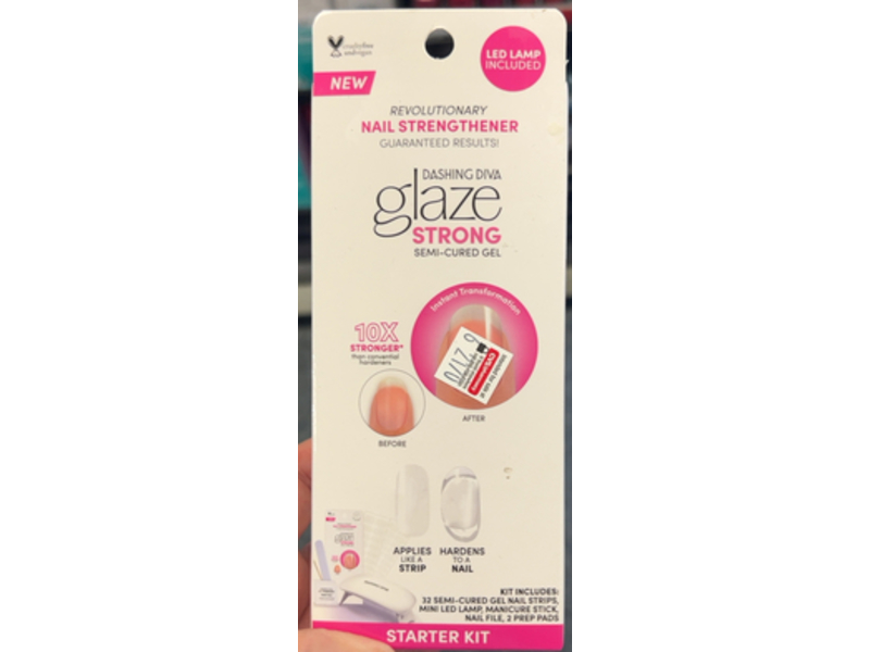 Dashing Diva Glaze Strong Semi Cured Gel, 32 Count