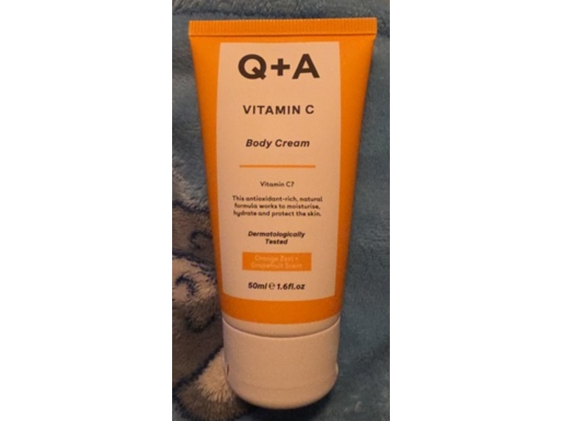 Q+A Body Cream, Vitamin C, 1.6 fl oz/50 mL