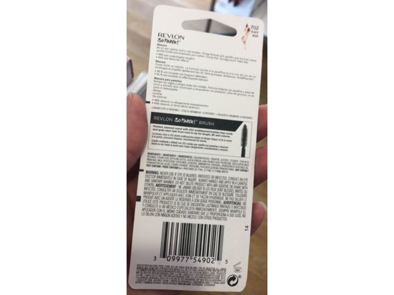 Revlon So Fierce Mascara, Extend Lift Volumize, 702 Black, 0.25 fl oz/75 ml