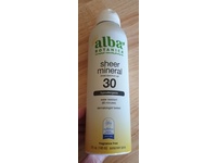 Alba Botanica Sheer Mineral Sunscreen Spray, SPF 30, 5 fl oz/ 148 mL - thumbnail 2