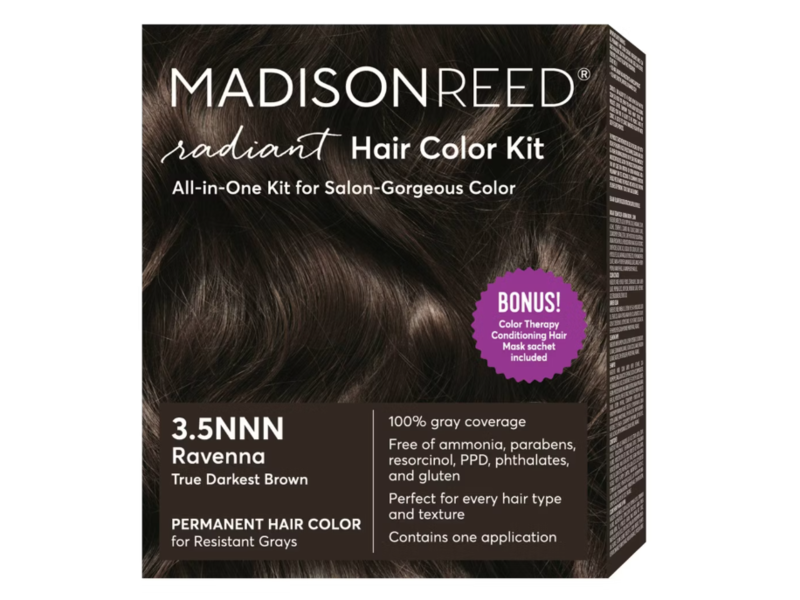 Madison Reed Radiant Permanent Hair Color Kit, 3.5nnn Ravenna Brown