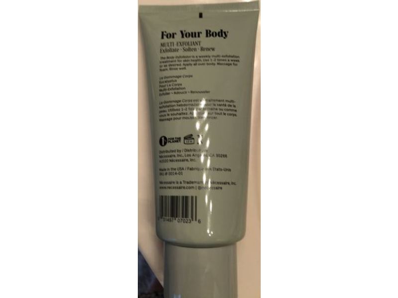 Necessaire The Body Exfoliator, Eucalyptus, 6.1 fl oz/180 mL