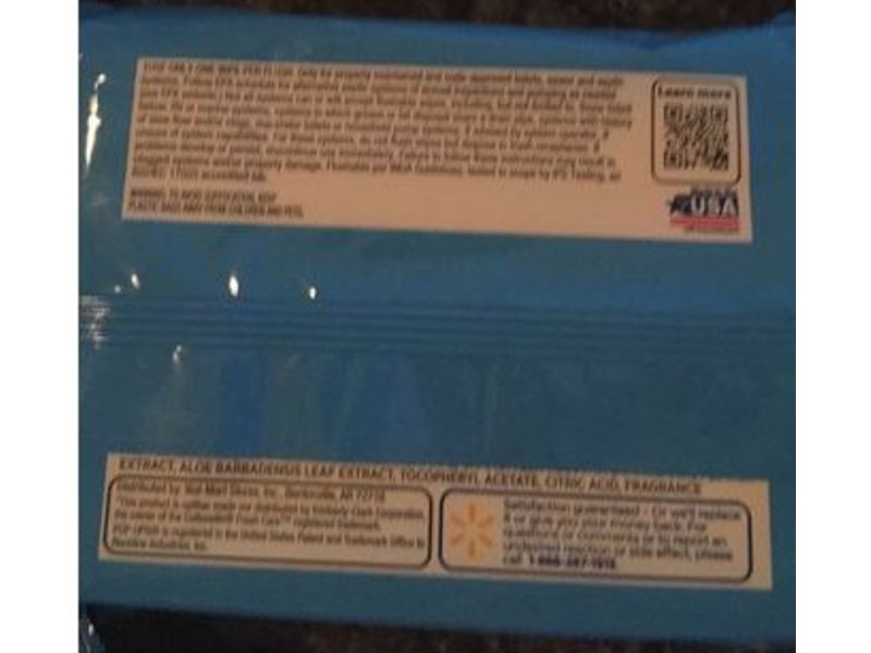 Equate Flushable Wipes, Fresh Scent, 48 Count, Pack Of 3