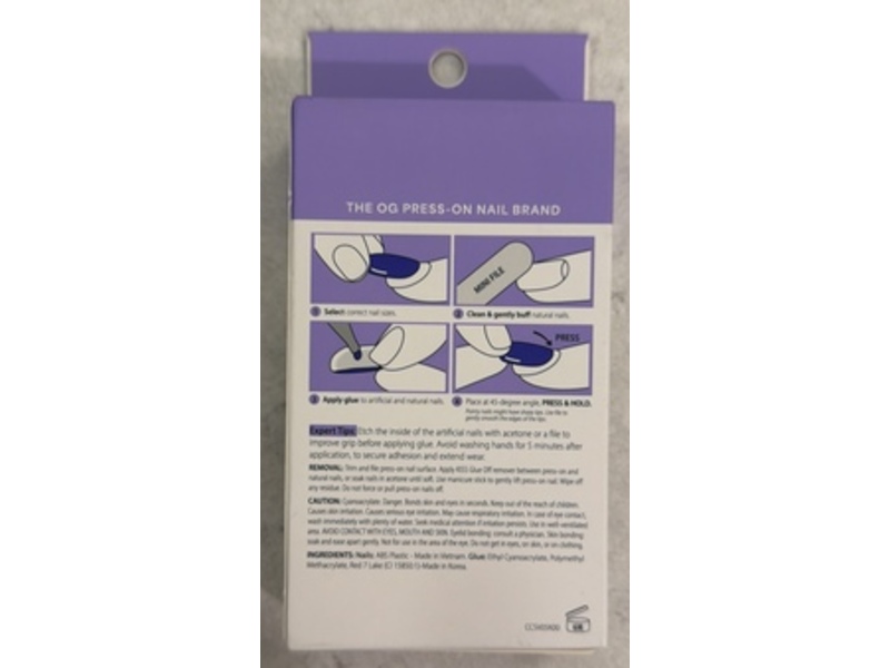 Kiss Core Color Press On Nails, Sprightly, Short, 32 Count