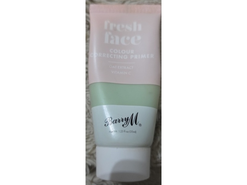 Barry M Fresh Face Colour Correcting Primer, Oat Extract & Vitamin C, Green, 1.23 fl oz/35 mL