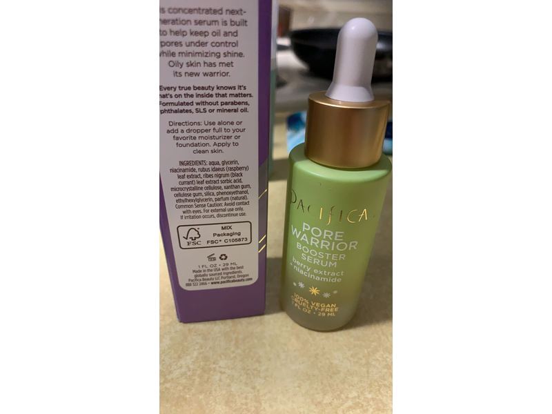 Pacifica Beauty Pore Warrior Booster Serum, 1 fl oz/29 mL