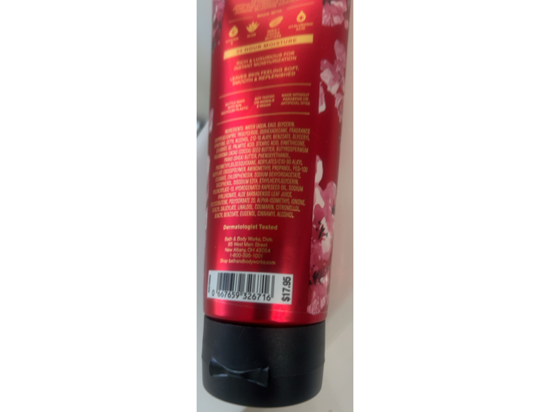 Bath & Body Works Ultimate Hydration Body Cream, Japanese Cherry Blossom, 8 oz/226 g