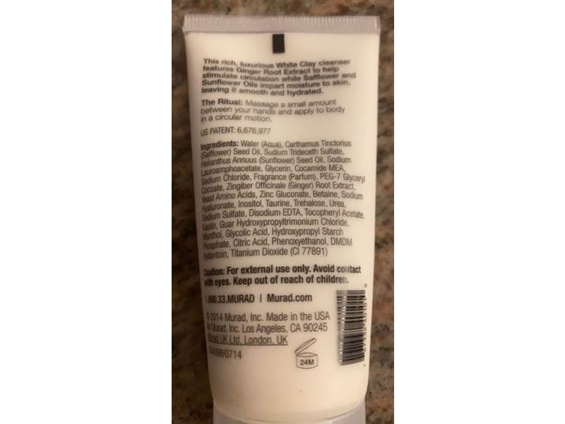 Murad Detoxifying White Clay Body Cleanser, 2.0 fl oz/60 ml