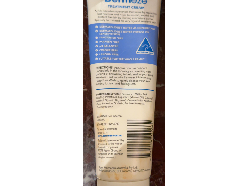 Dermeze Body Treatment Cream, 100 g
