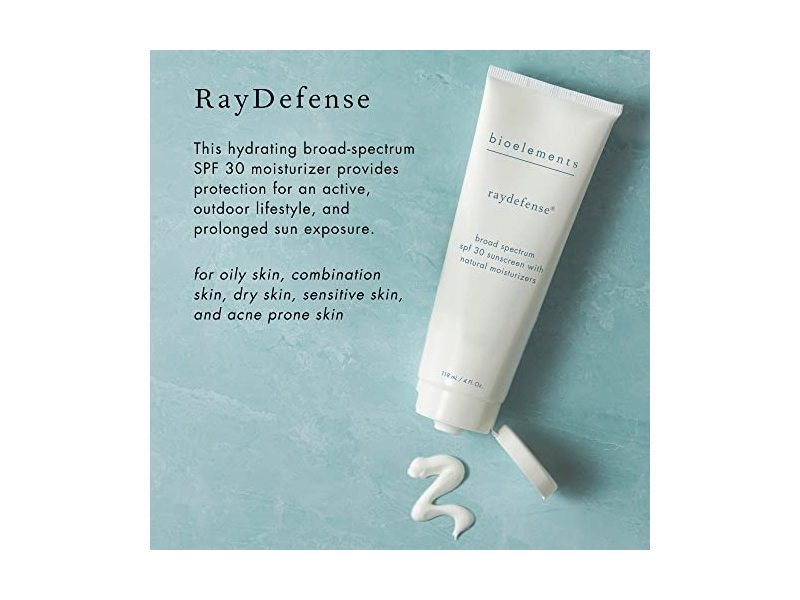 Bioelements RayDefense Sunscreen & Moisturizer, SPF 30, 4 fl oz/118 mL