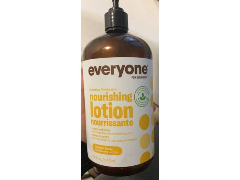 Everyone Nourishing Body Lotion, Coconut + Lemon, 32 fl oz/946 mL, Pack Of 2