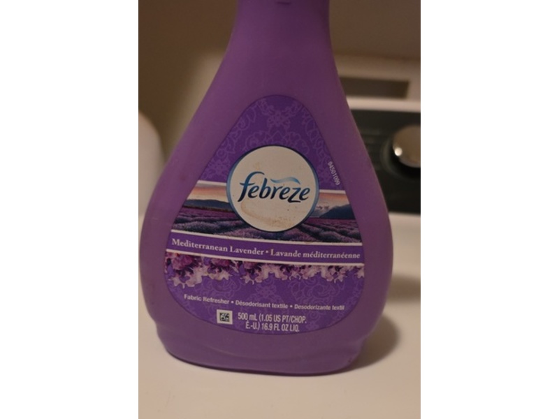 Fabreze Fabric Refresher, Mediterranean Lavender, 16.9 fl oz/500 mL