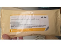 Stryker Sage Incontinence Clean-Up Cloths, Fragrance Free, 8 Count - thumbnail 2