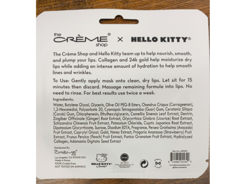 The Creme Shop x Hello Kitty Hydrogel Lip Patch, Strawberry, 0.14 oz/4 g, Pack Of 3