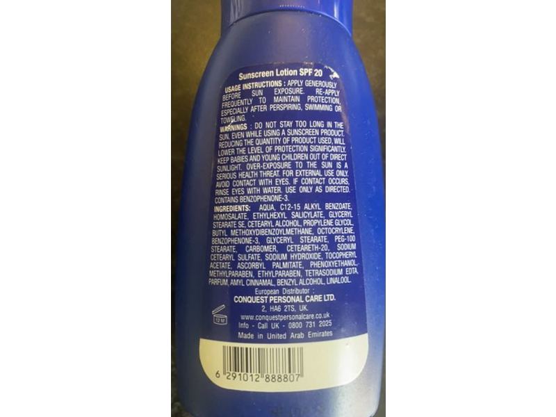 Sun&Sand Sunscreen Moisturizing Lotion, SPF 20, 100 mL