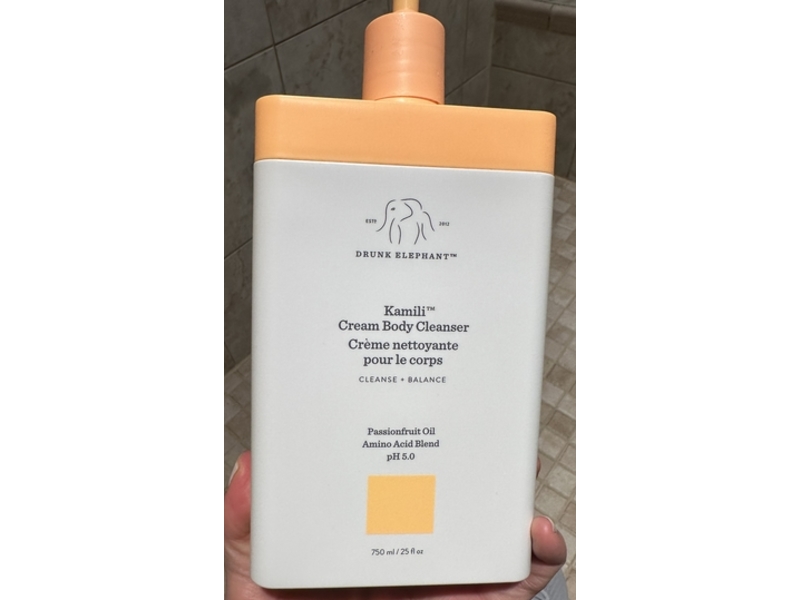 Drunk Elephant Kamili Cream Body Cleanser, Passionfruit Oil + Amino Acid, 25 fl oz/750 mL