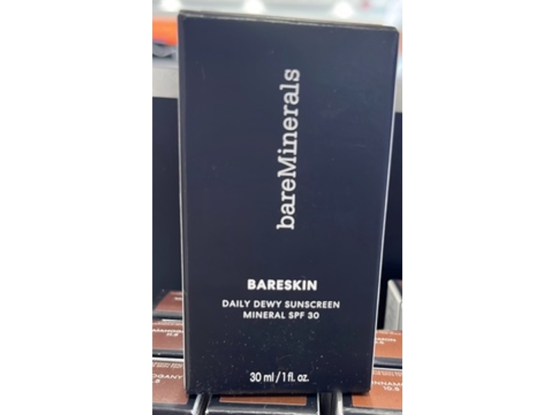 bareMinerals BareSkin Daily Dewy Sunscreen Mineral, SPF 30, Sheer Medium Deep, 1 fl oz/30 mL