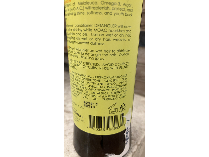 Moac Detangler Leave-In Conditioner, 8.6 fl oz/255 ml