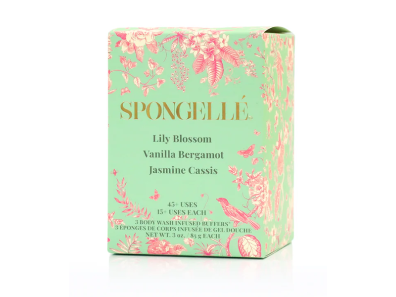 Spongelle Body Wash, Lily Blossom, Vanilla Bergamoot, Jasmine Cassis, 3 oz/85 g