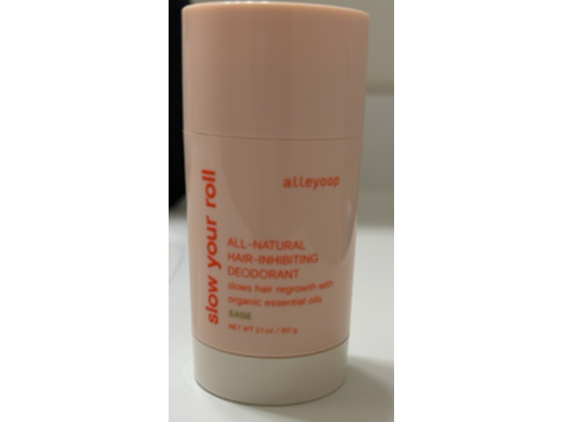 Alleyoop Slow Your Roll Natural Deodorant, Sage,2.1 oz/60 g