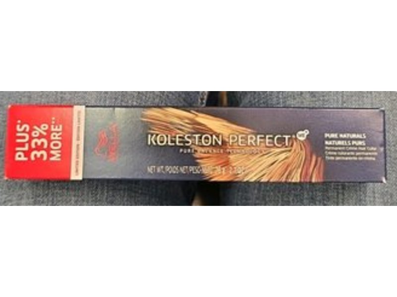 Wella Professionals Koleston Perfect ME+ Pure Naturals Permanent Creme Hair Color, 77/0 Intense Medium Blonde, 2.7 oz/76 g