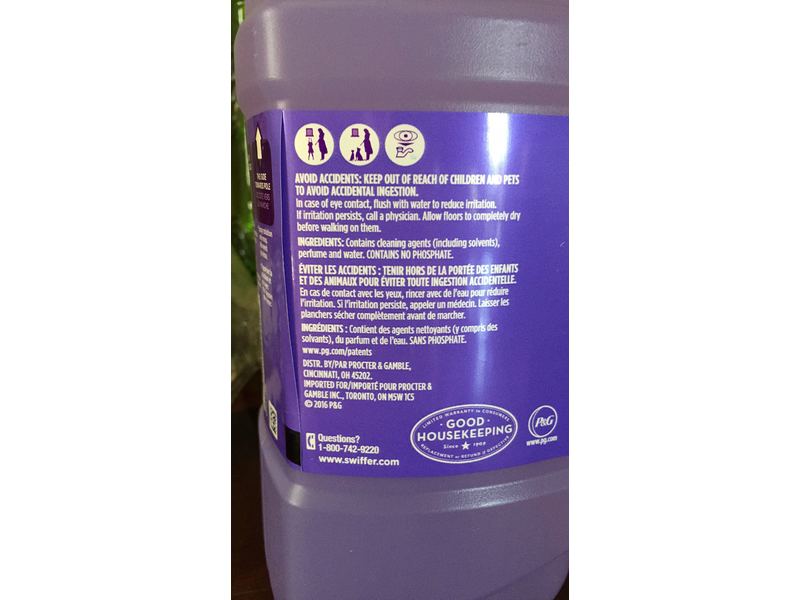 Febreze Swiffer Wet Jet Floor Cleaner, Lavender, 42.2 fl oz/1.25 L