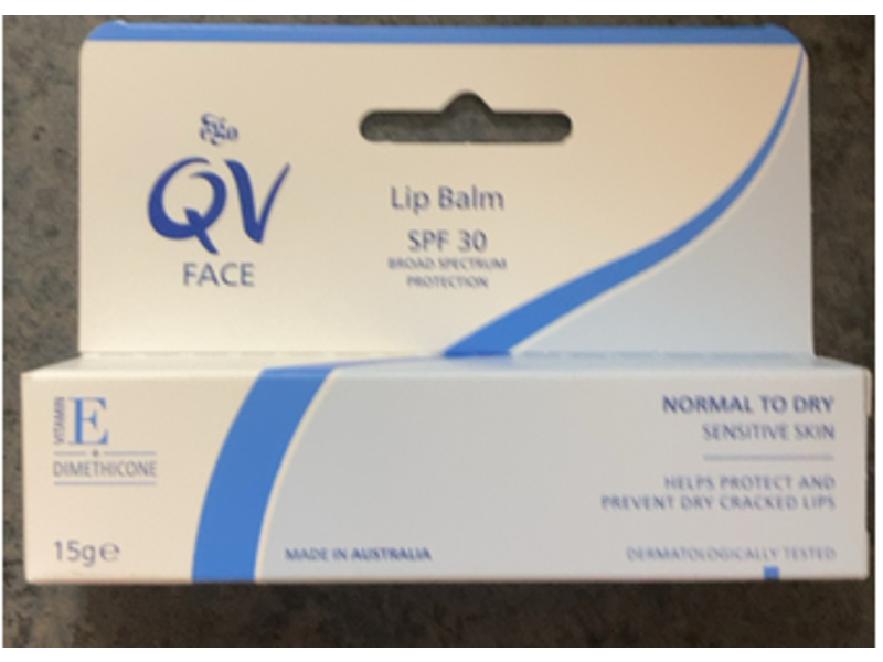 Ego Qv Face Lip Balm, SPF30+, 15 g