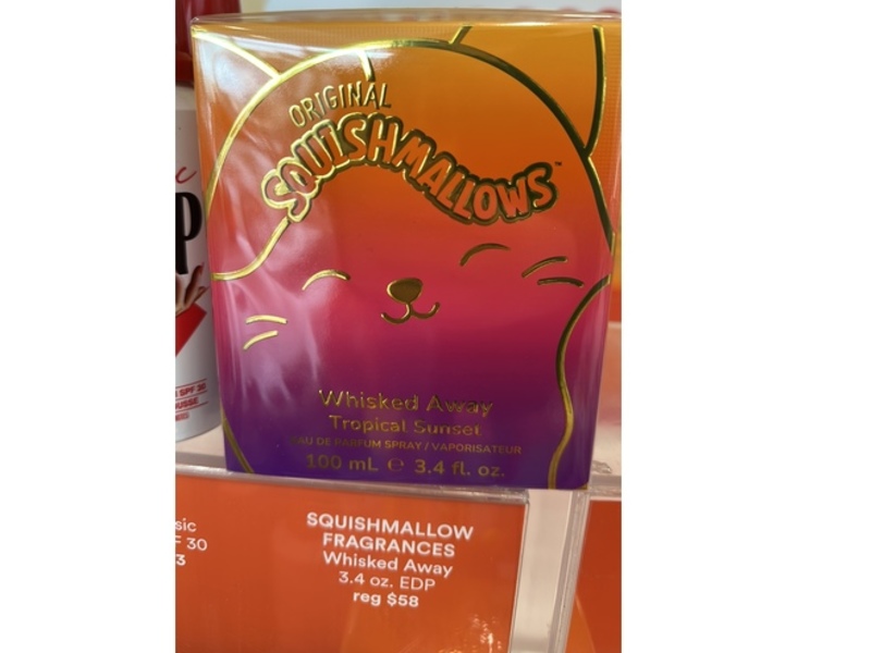 Original Squishmallows Whisked Away Eau De Parfum Spray, Tropical Sunset, 3.4 fl oz/100 mL