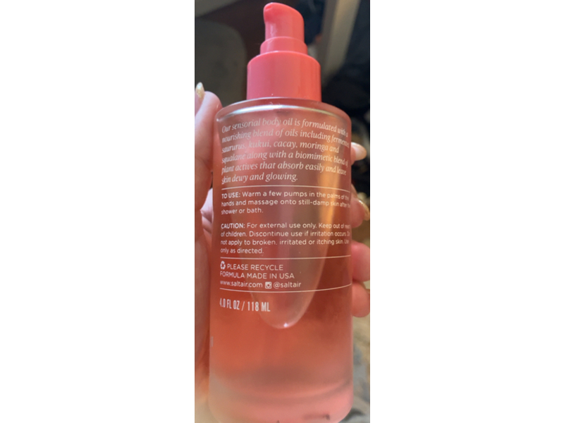 Saltair Nourishing Oil, Pink Beach, 4 oz/118 mL