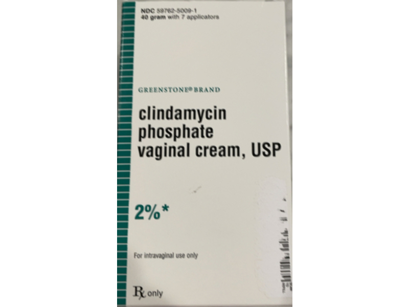 Clindamycin Phosphate Vaginal Cream, 2%, 40g, Greenstone, (Rx)