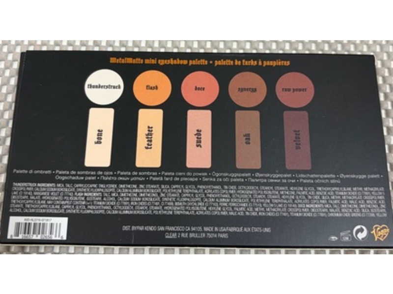 Kat Von D MetalMatte Eyeshadow Palette, 0.06 oz/1.7 g
