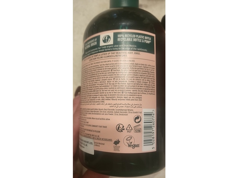 The Body Shop Shower Gel, Pink Grapefruit, 25.3 fl oz/750 mL