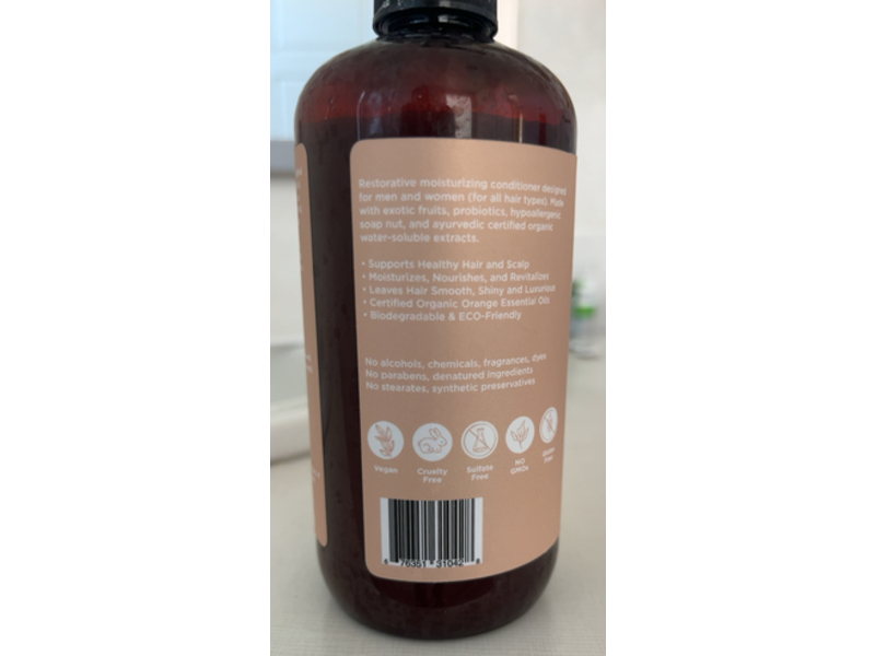 Zuma Nutrition Organic Conditioner, Enzymes & Probiotics, 12 fl oz/354 mL