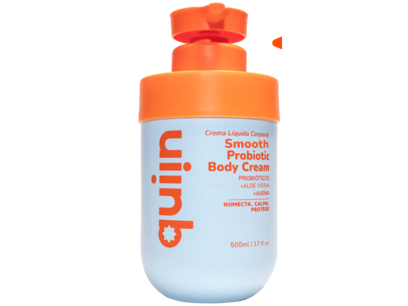 Quinn Smooth Probiotic Body Lotion, Probiotics Aloe Vera & Oats, 17 fl oz/500 mL